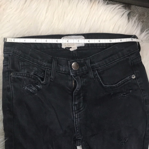 CURRENT ELLIOTT SKINNY DISTRESSED OVERDYE JEANS 24 - Picture 2 of 4